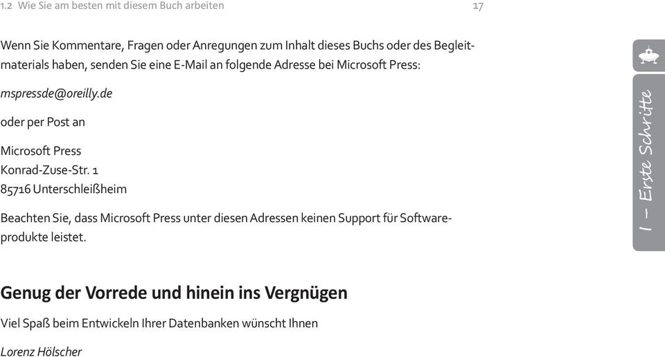 de oder per Post an Microsoft Press Konrad-Zuse-Str.
