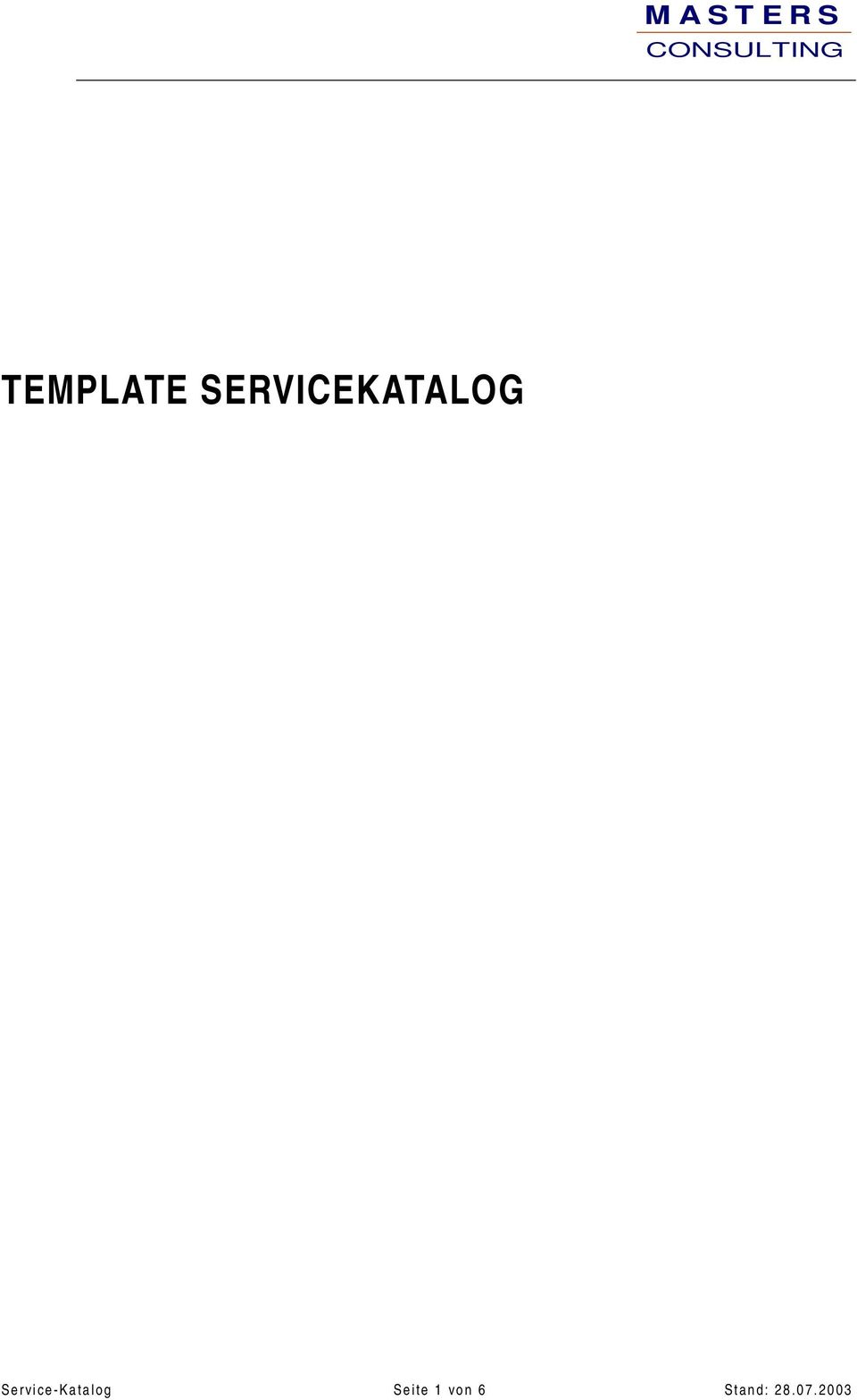 Service-Katalog