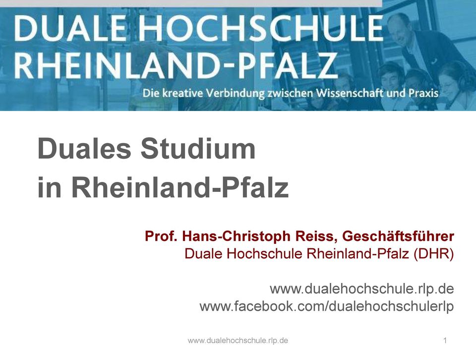 Hochschule Rheinland-Pfalz (DHR) www.