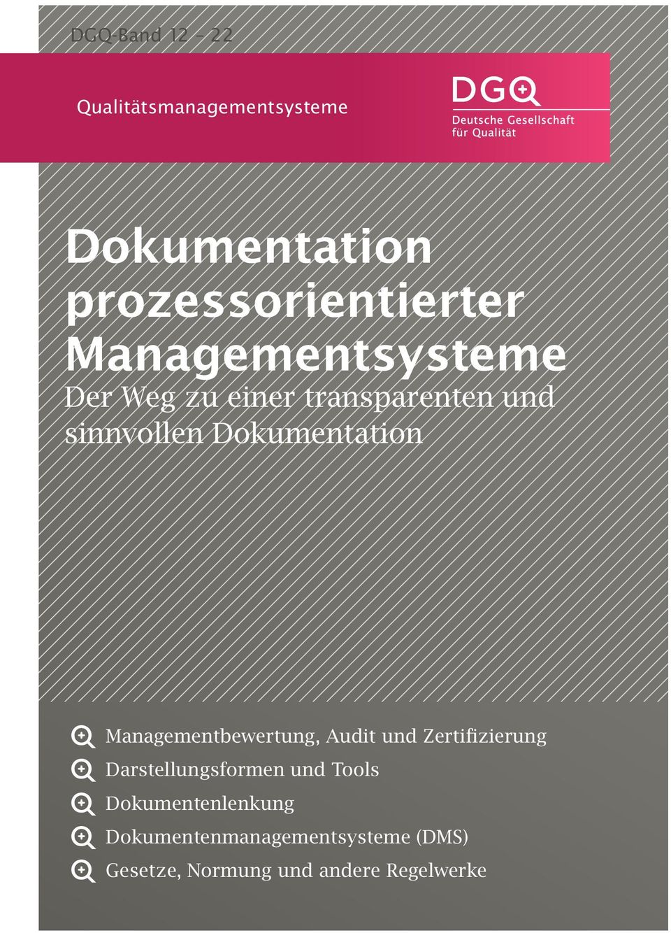 Managementbewertung, Audit und Zertifizierung Darstellungsformen und Tools