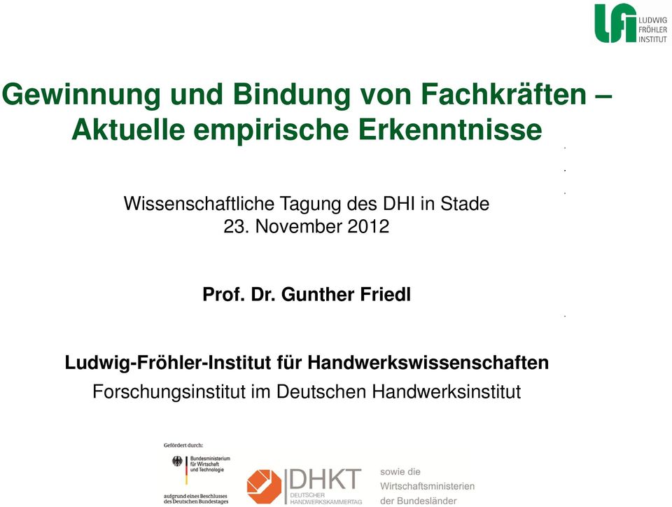 November 2012 Prof. Dr.