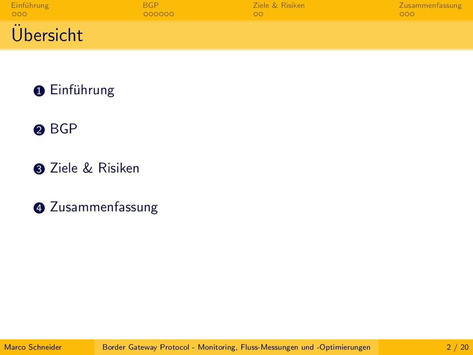 Schneider Border Gateway Protocol -