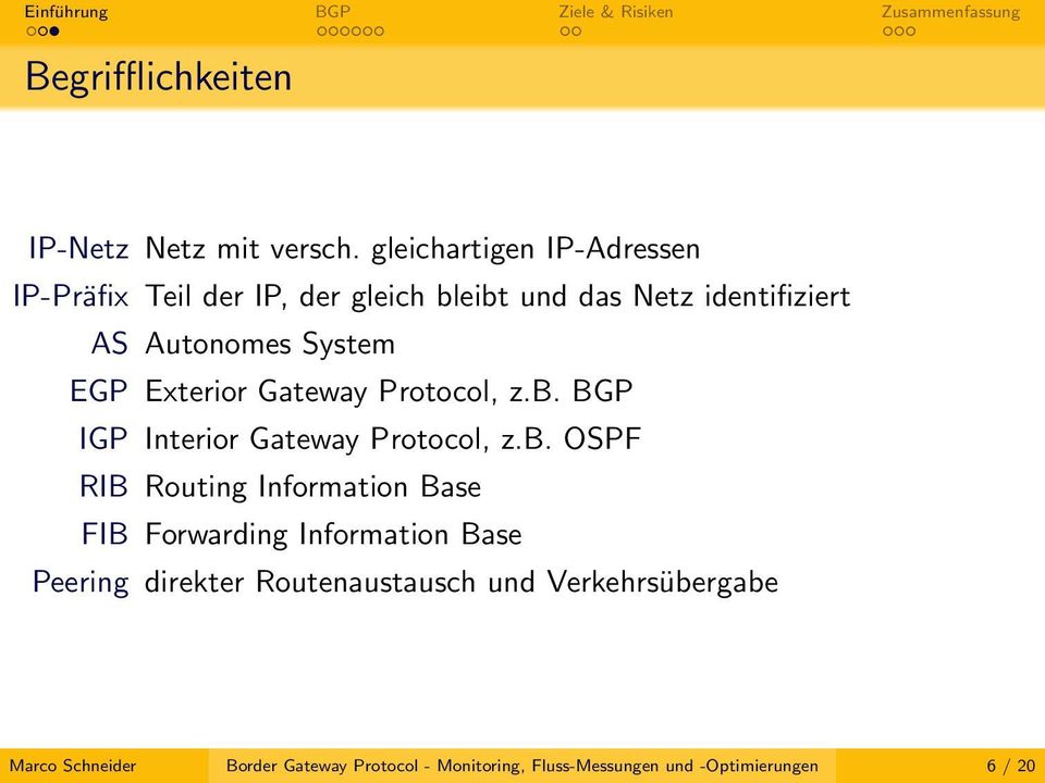 System EGP Exterior Gateway Protocol, z.b.