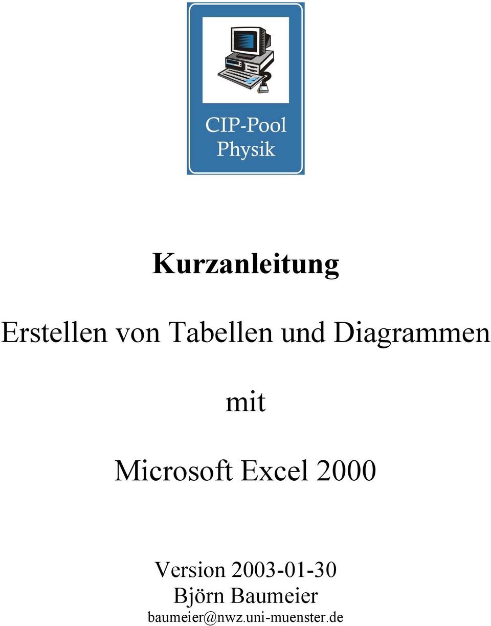 Microsoft Excel 2000 Version