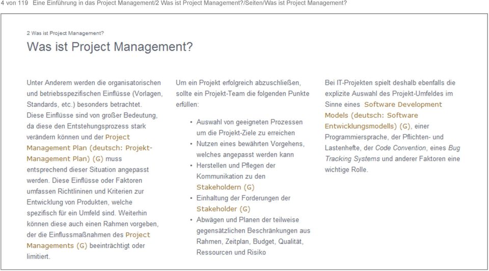 ist Project Management?