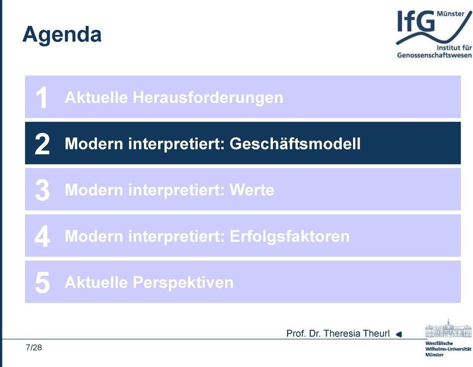 Modern interpretiert: Werte 4 Modern