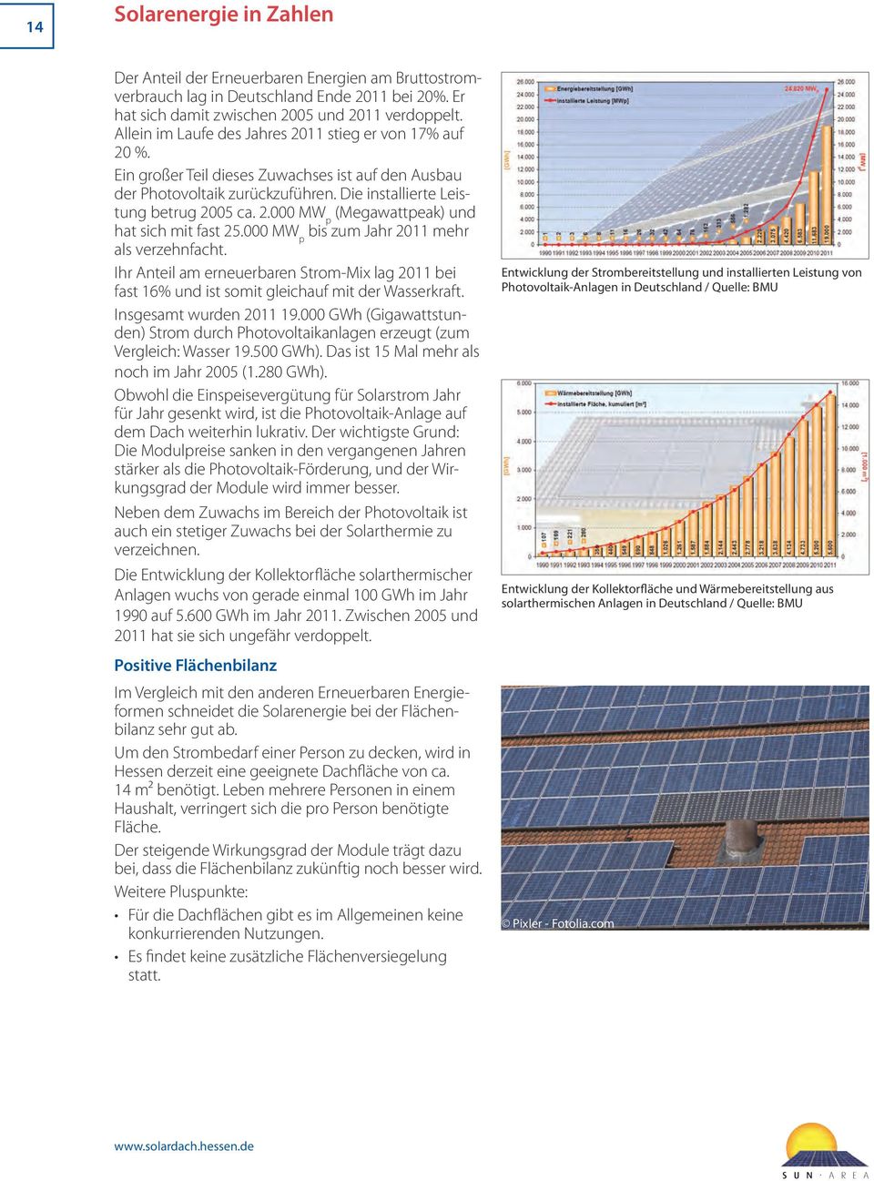000 MW p bis zum Jahr 2011 mehr als verzehnfacht. Ihr Anteil am erneuerbaren Strom-Mix lag 2011 bei fast 16% und ist somit gleichauf mit der Wasserkraft. Insgesamt wurden 2011 19.