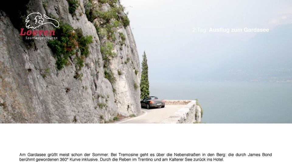 Bei Tremosine geht es über die Nebenstraßen in den Berg: die