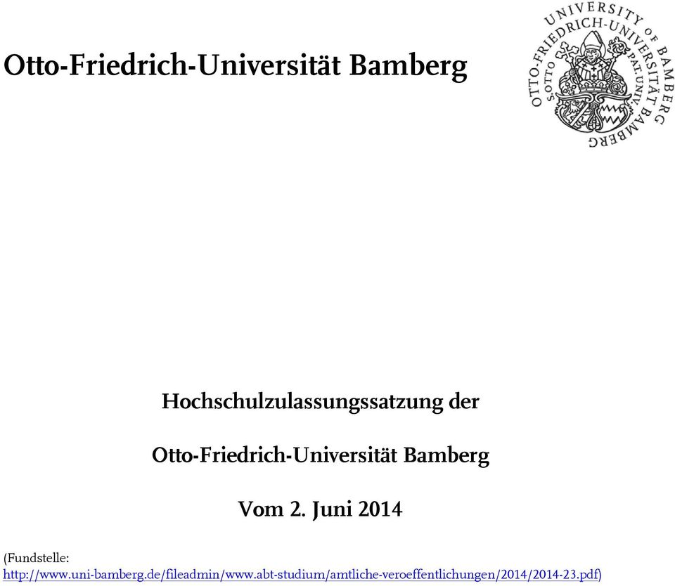 Juni 2014 (Fundstelle: http://www.uni-bamberg.