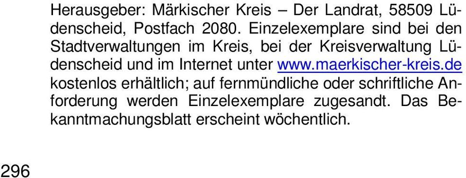und im Internet unter www.maerkischer-kreis.