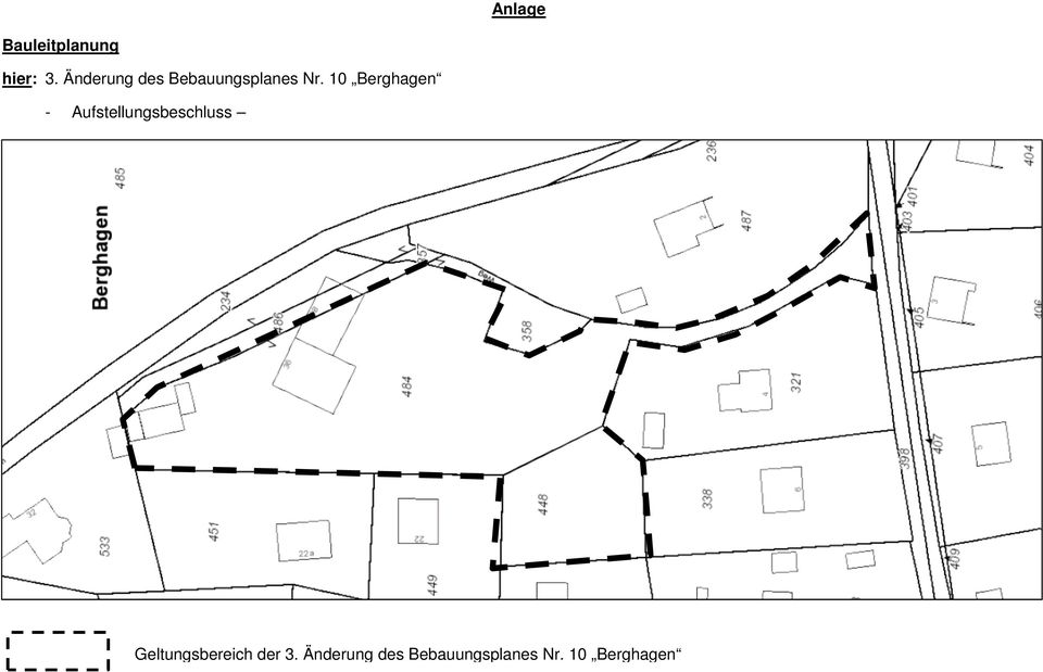 10 Berghagen - Aufstellungsbeschluss
