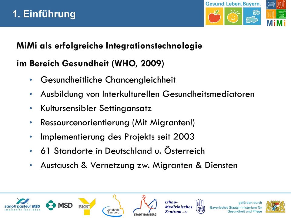 Kultursensibler Settingansatz Ressourcenorientierung (Mit Migranten!