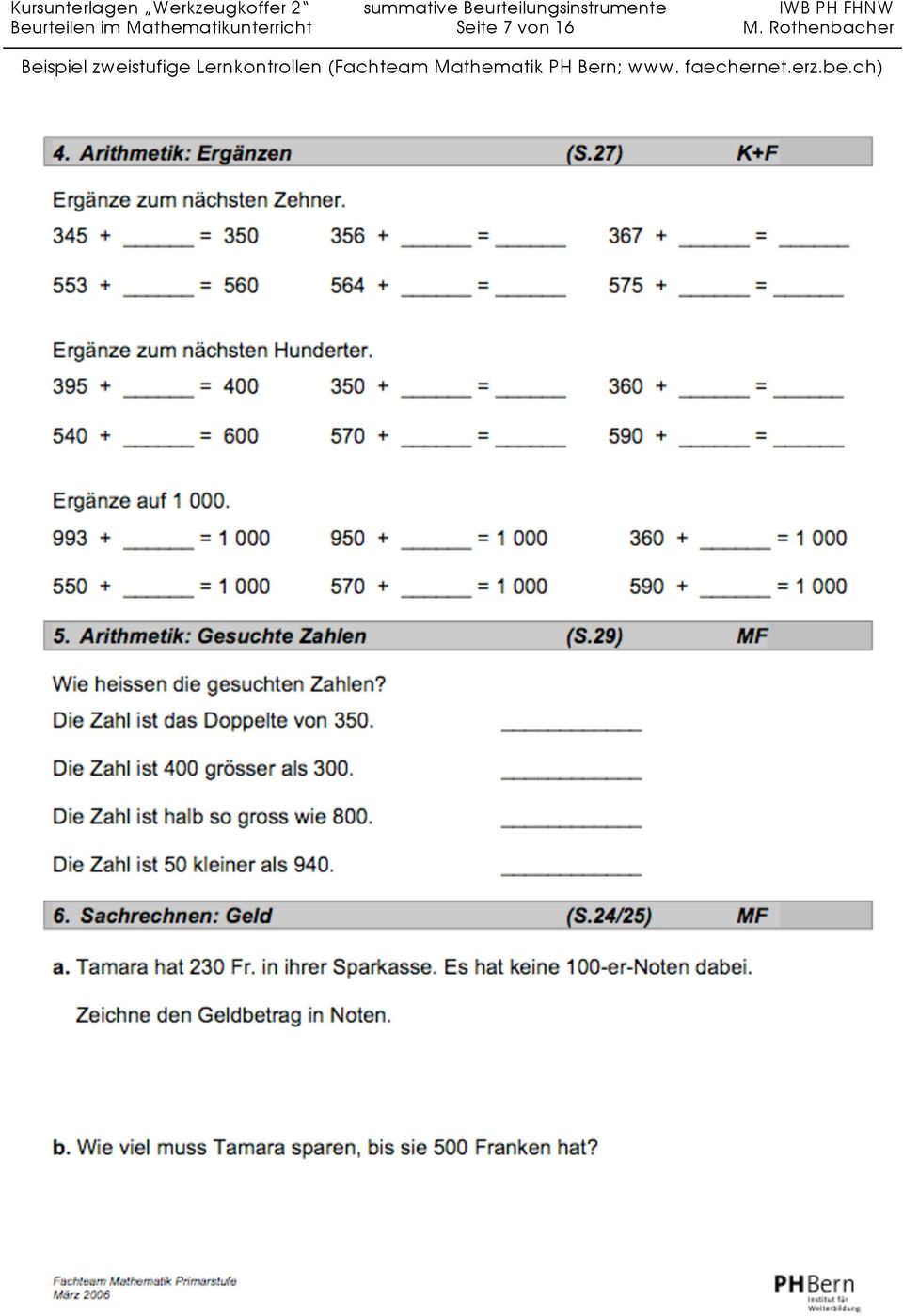 Rothenbacher Beispiel zweistufige