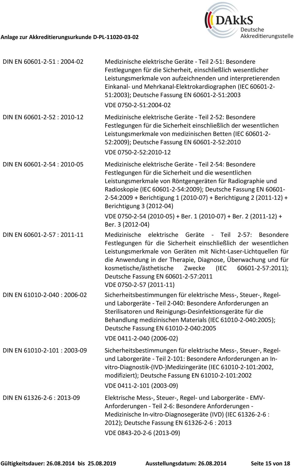 Leistungsmerkmale von medizinischen Betten (IEC 60601-2- 52:2009); Deutsche Fassung EN 60601-2-52:2010 VDE 0750-2-52:2010-12 DIN EN 60601-2-54 : 2010-05 Medizinische elektrische Geräte - Teil 2-54: