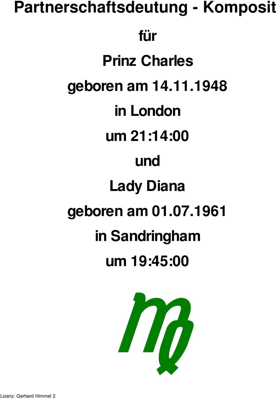 1948 in London um 21:14:00 und Lady