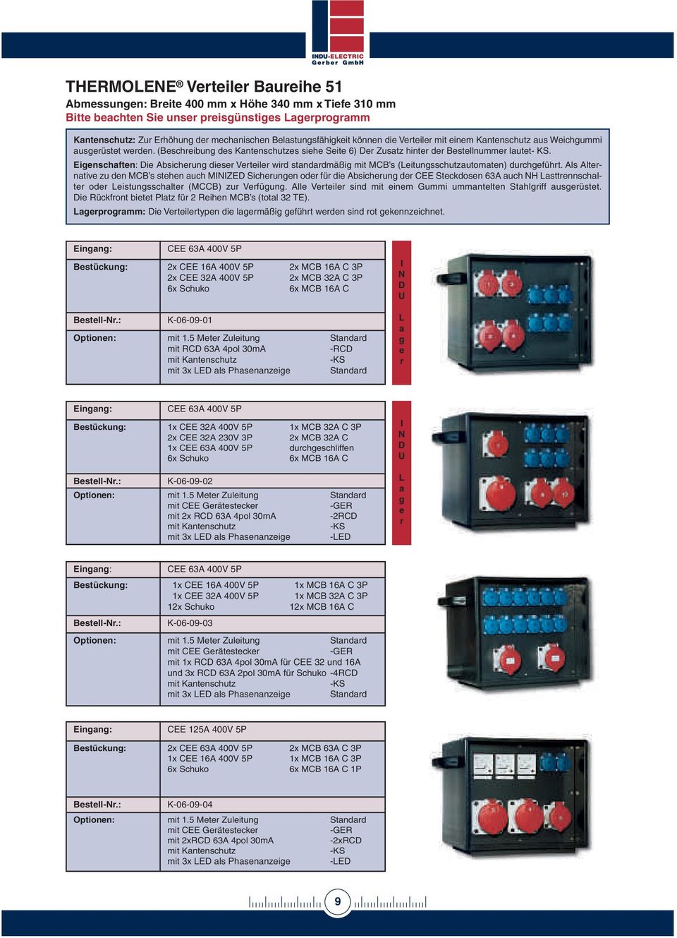 Eigenschaften: Die Absicherung dieser Verteiler wird standardmäßig mit MCB s (Leitungsschutzautomaten) durchgeführt.