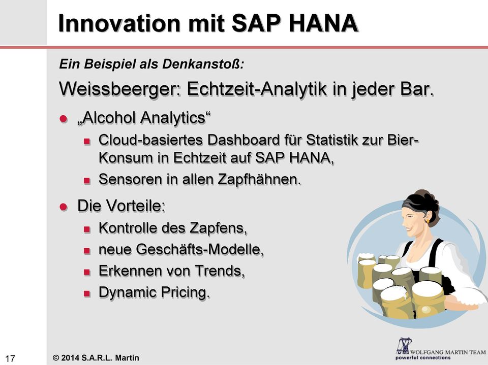 Alcohol Analytics Cloud-basiertes Dashboard für Statistik zur Bier- Konsum in Echtzeit