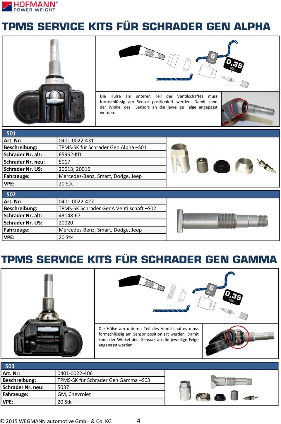 Nr: 0401-0022-427 Beschreibung: TPMS-SK Schrader GenA Ventilschaft S02 Schrader Nr. alt: 43148-67 Schrader Nr.