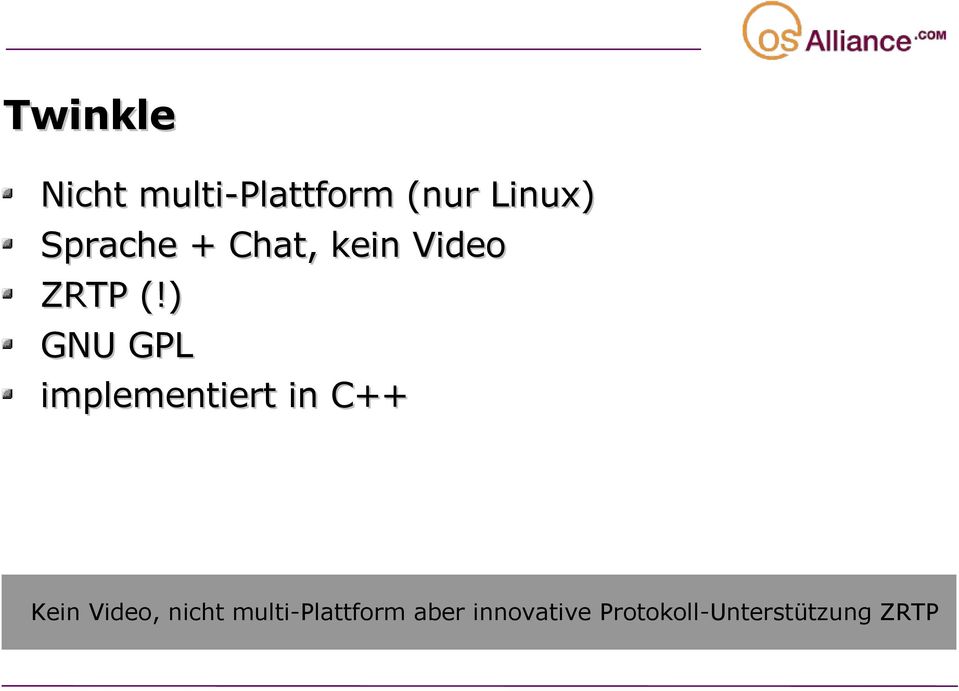 ) GNU GPL implementiert in C++ Kein Video,