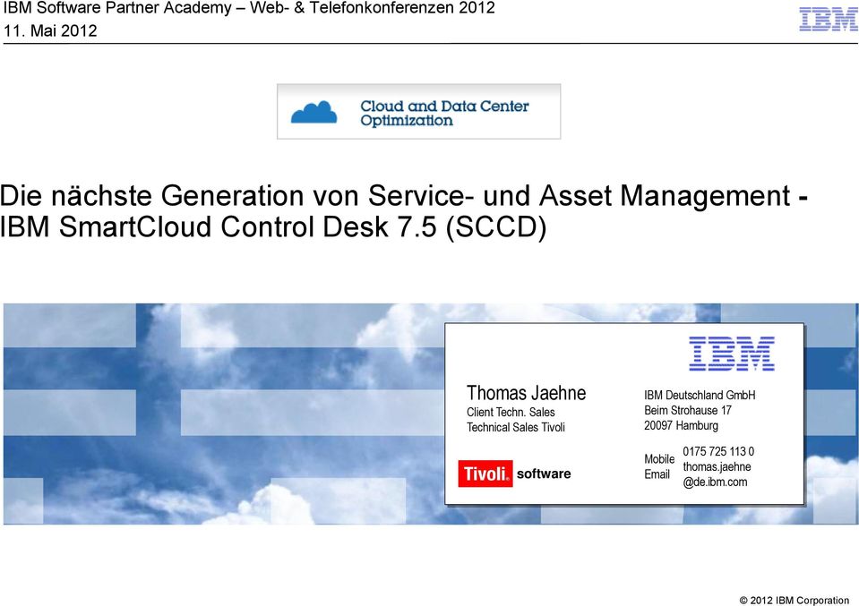 Die Nachste Generation Von Service Und Asset Management Ibm