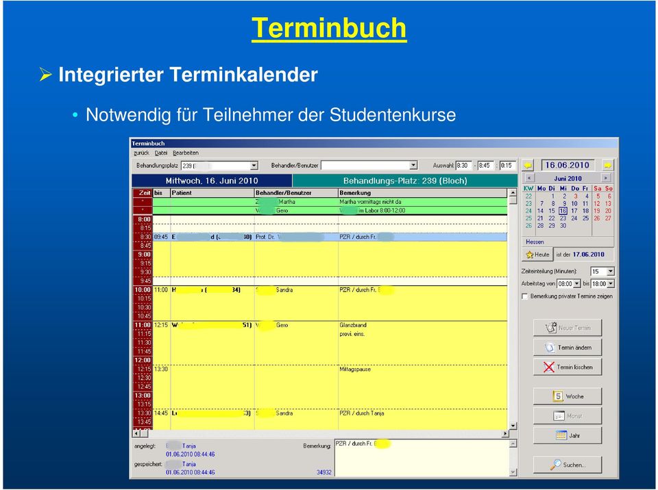 Terminbuch Notwendig