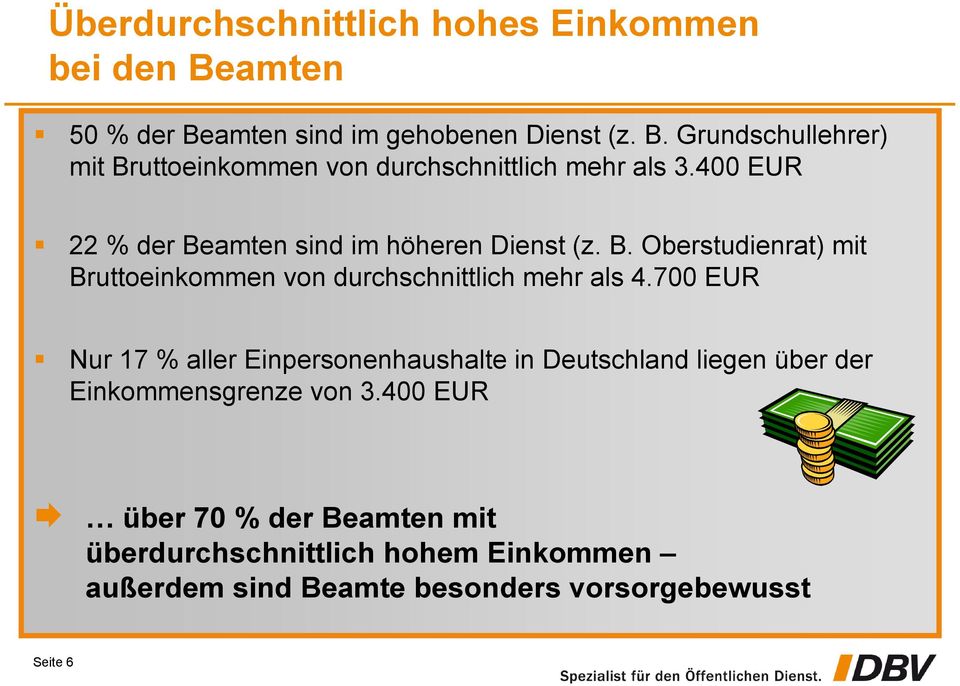 700 EUR Nur 17 % aller Einpersonenhaushalte in Deutschland liegen über der Einkommensgrenze von 3.