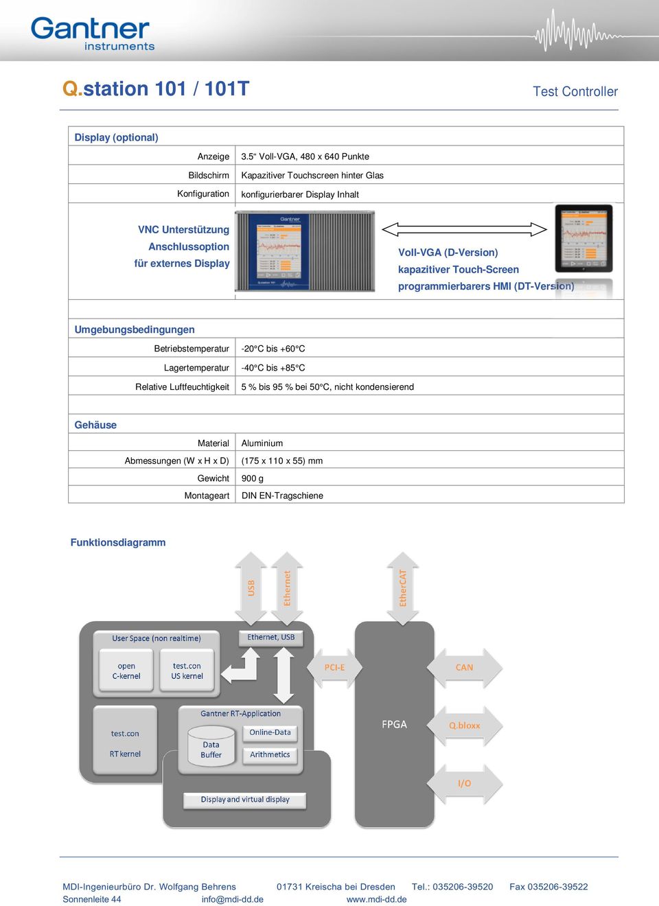 Display Voll-VGA (D-Version) kapazitiver Touch-Screen programmierbarers HMI (DT-Version) Umgebungsbedingungen Betriebstemperatur