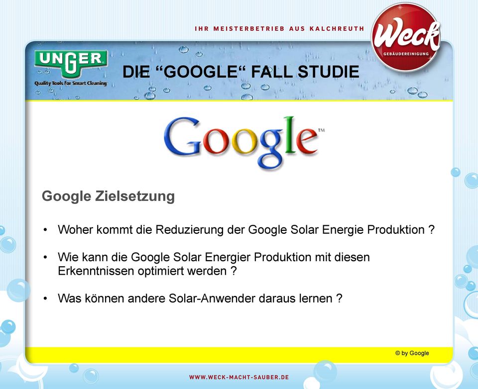 Wie kann die Google Solar Energier Produktion mit diesen