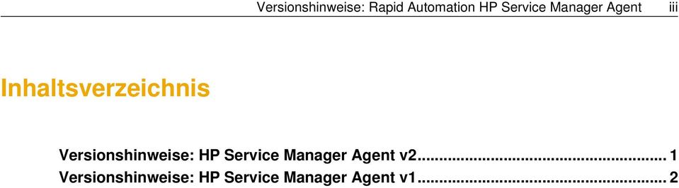 Versionshinweise: HP Service Manager Agent v2.