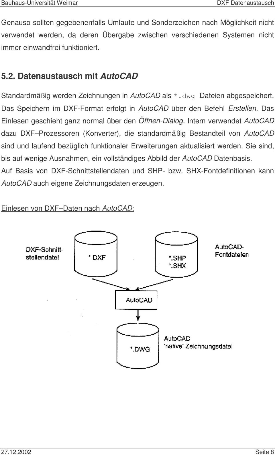 Das Einlesen geschieht ganz normal über den Öffnen-Dialog.