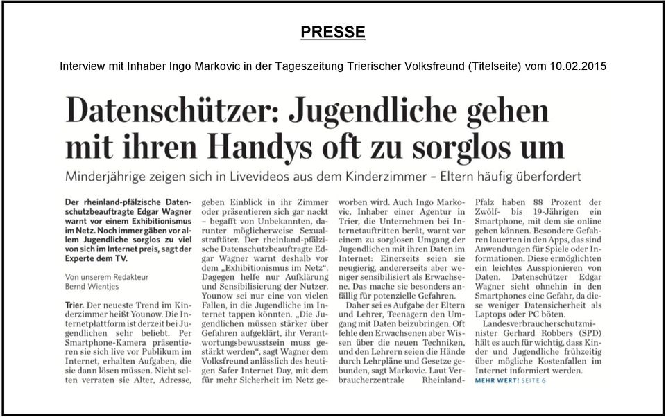 Tageszeitung Trierischer