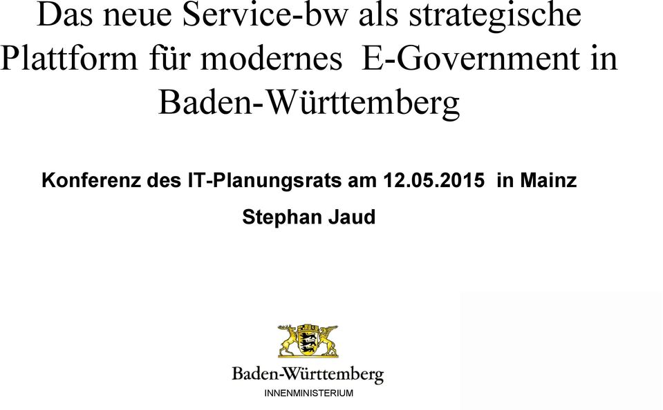 Baden-Württemberg Konferenz des