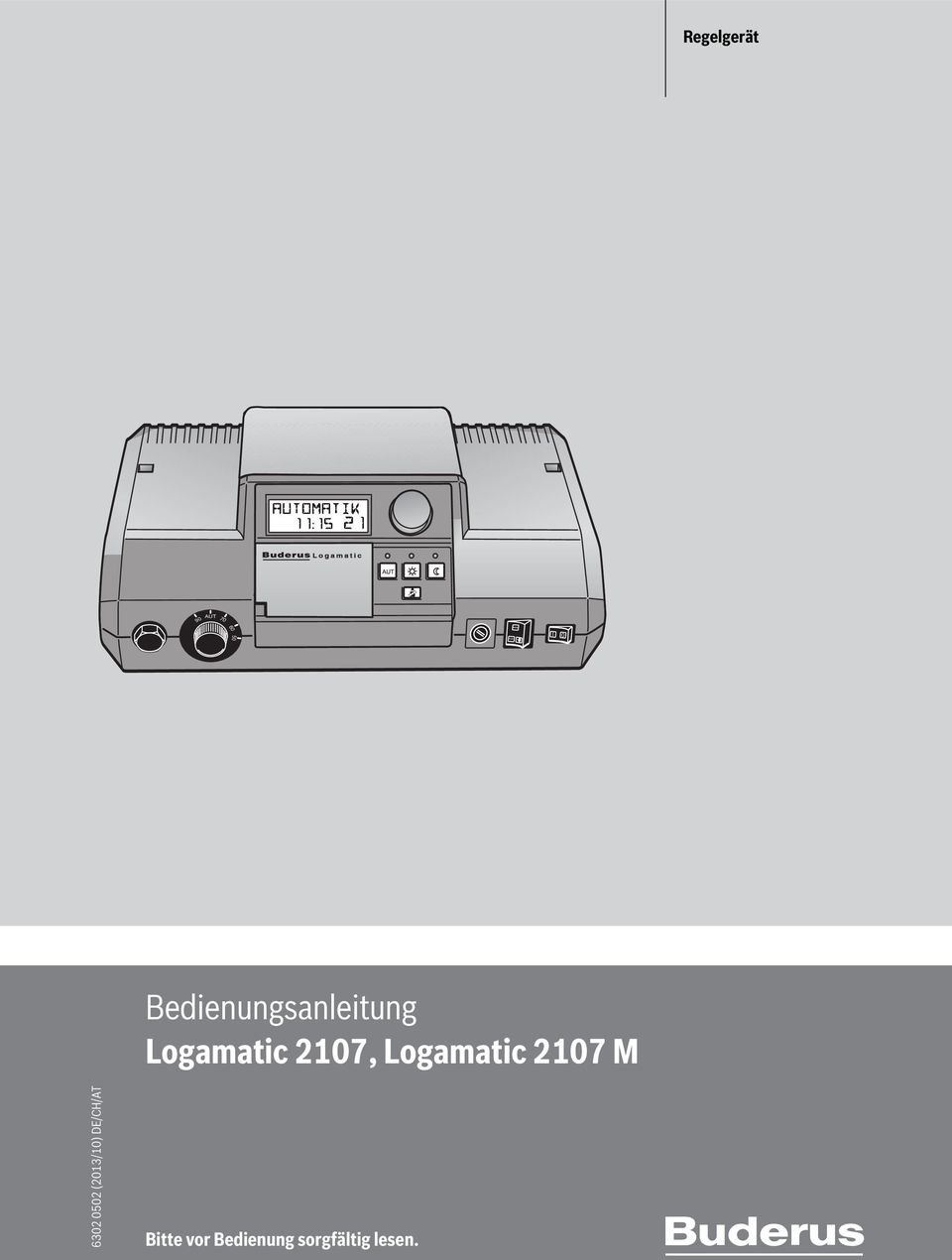 Logamatic 2107 M 6302 0502 (2013/10)