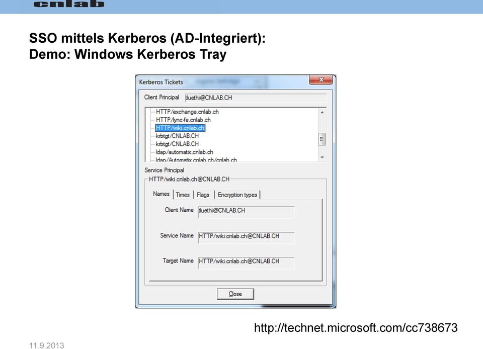 Windows Kerberos Tray