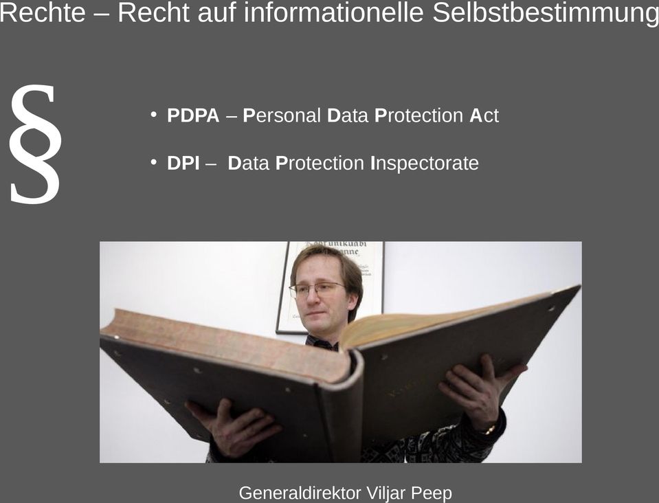 Protection Act DPI Data Protection
