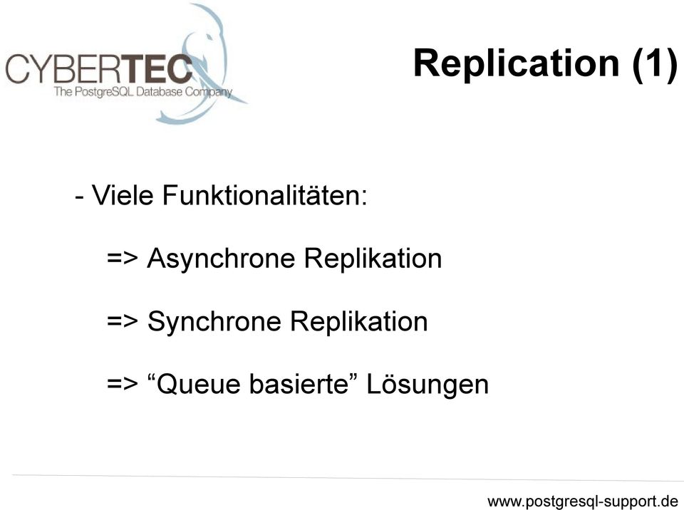 Asynchrone Replikation =>
