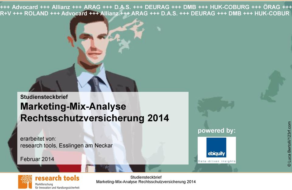 DMB +++ HUK-COBUR Marketing-Mix-Analyse Rechtsschutzversicherung 2014