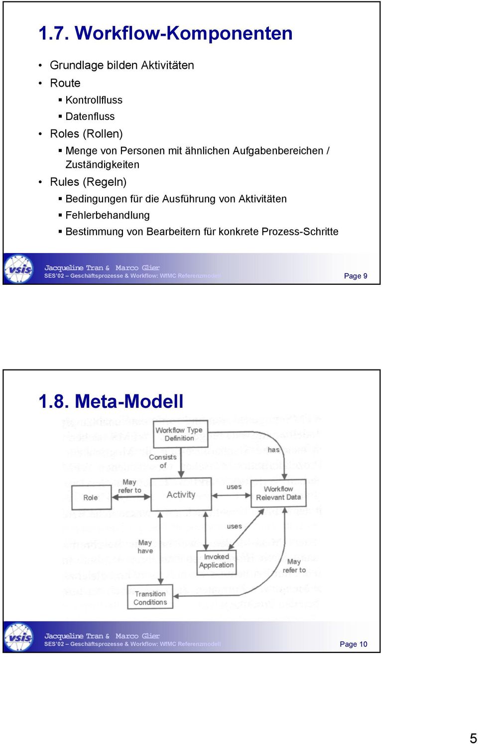 Zuständigkeiten Rules (Regeln) Bedingungen für die Ausführung von Aktivitäten