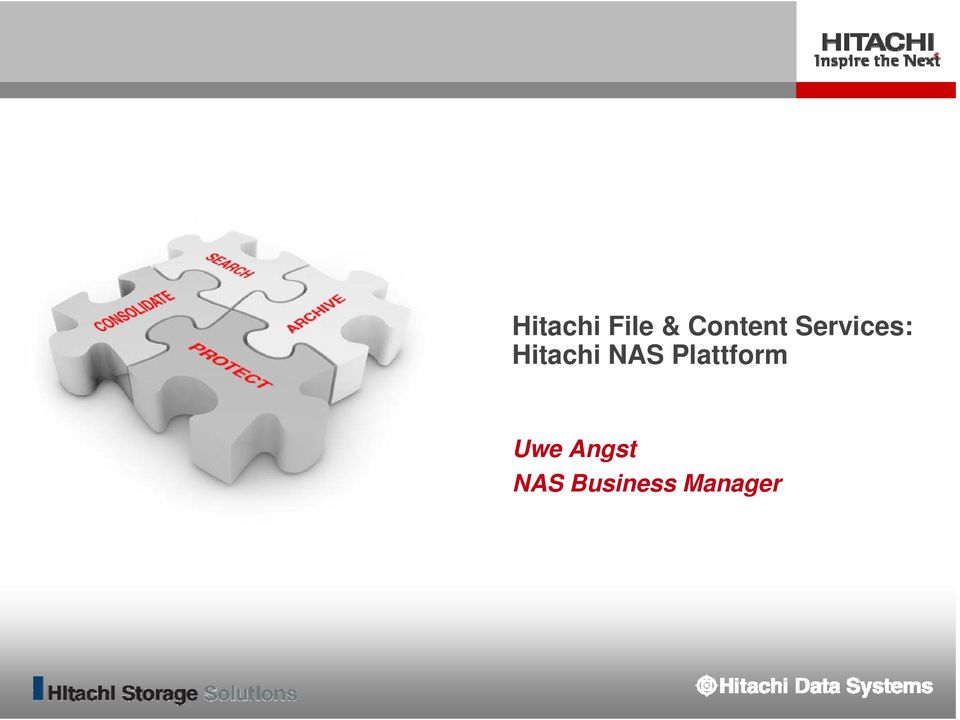 Hitachi NAS Plattform