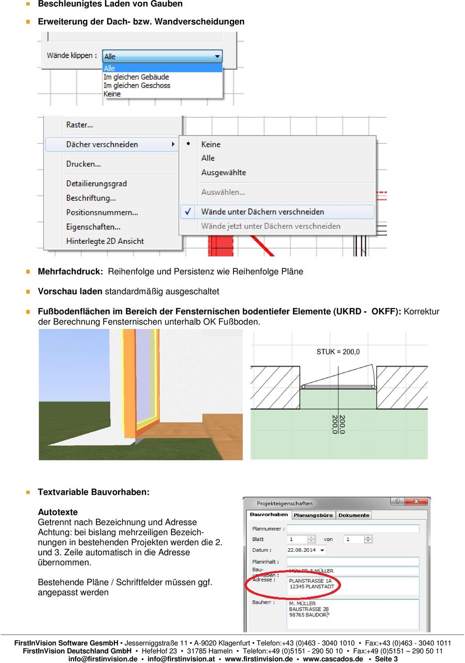 bodentiefer Elemente (UKRD - OKFF): Korrektur der Berechnung Fensternischen unterhalb OK Fußboden.