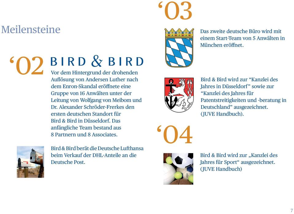 Alexander Schröder-Frerkes den ersten deutschen Standort für Bird & Bird in Düsseldorf. Das anfängliche Team bestand aus 8 Partnern und 8 Associates.
