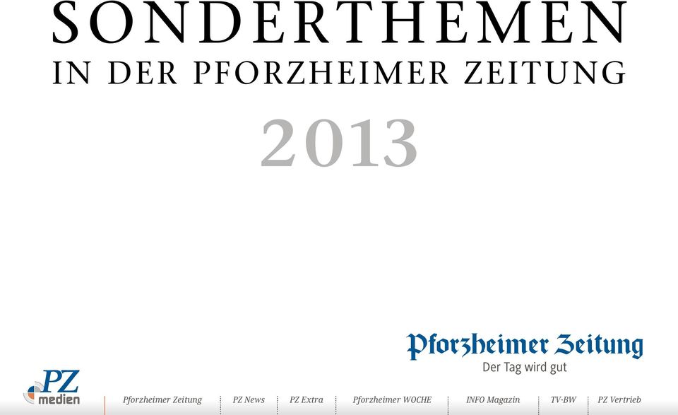 PZ News PZ Extra Pforzheimer