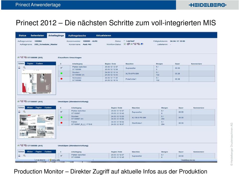 Druckmasc Heide Production Monitor