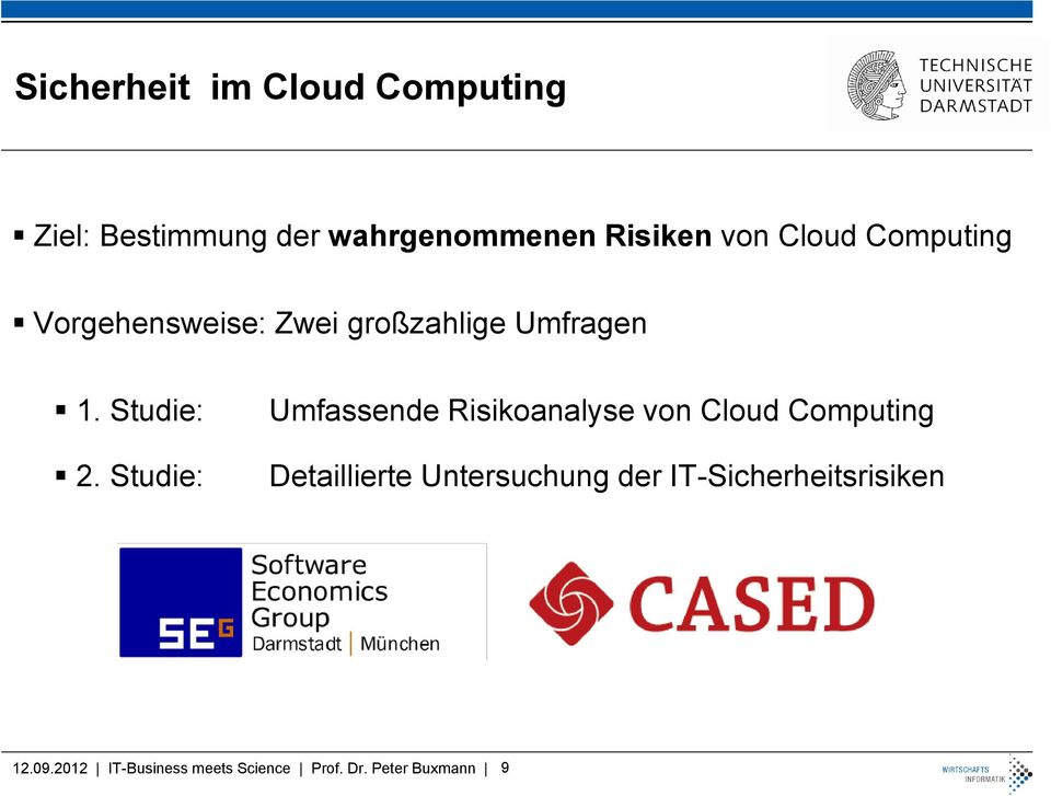 Studie: Umfassende Risikoanalyse von Cloud Computing Detaillierte Untersuchung