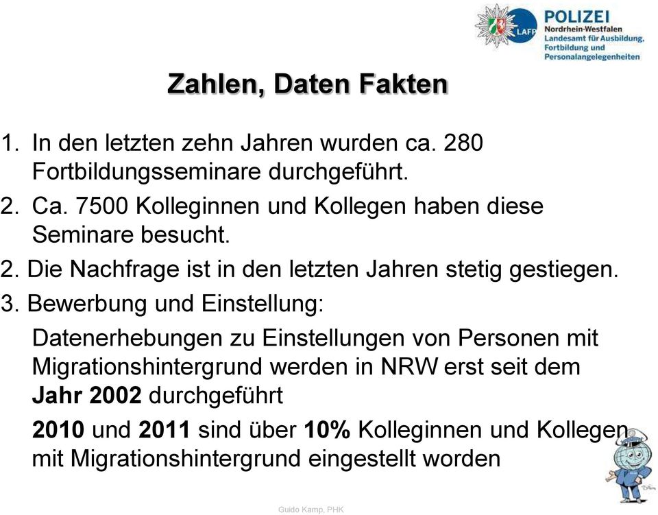3. Bewerbung und Einstellung: Datenerhebungen zu Einstellungen von Personen mit Migrationshintergrund werden in NRW
