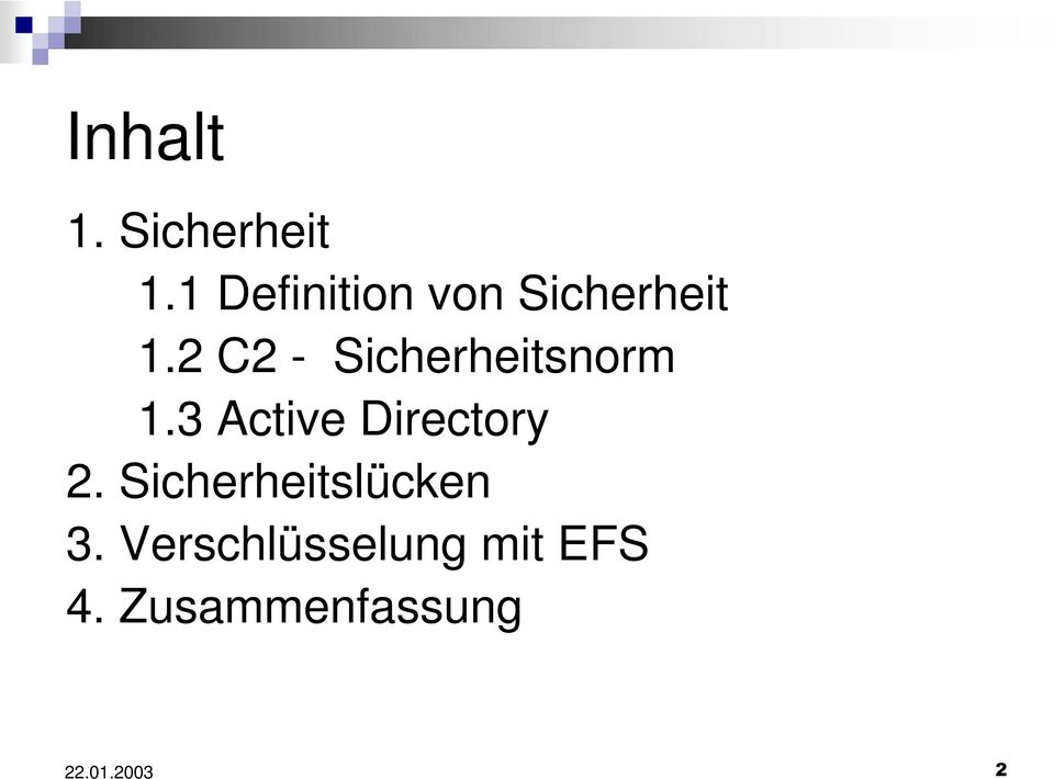 2 C2 - Sicherheitsnorm 1.