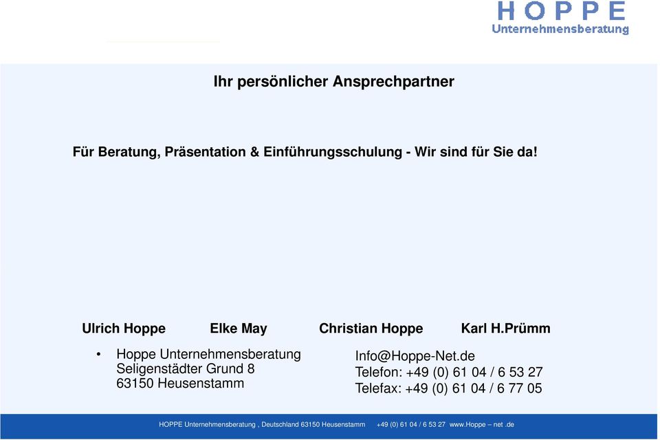 Ulrich Hoppe Elke May Christian Hoppe Karl H.