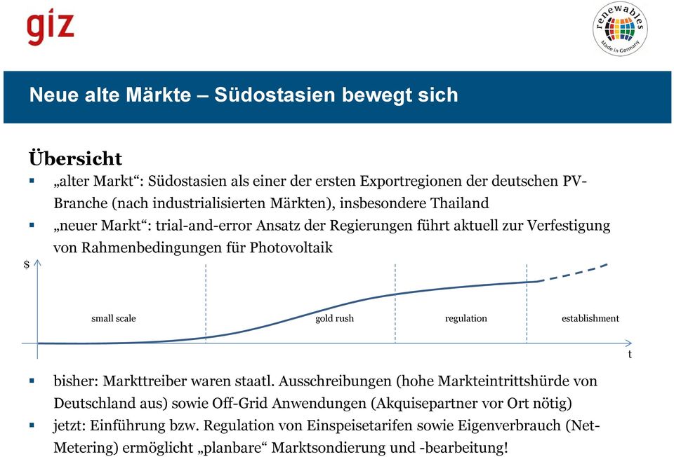 gold rush regulation establishment t bisher: Markttreiber waren staatl.