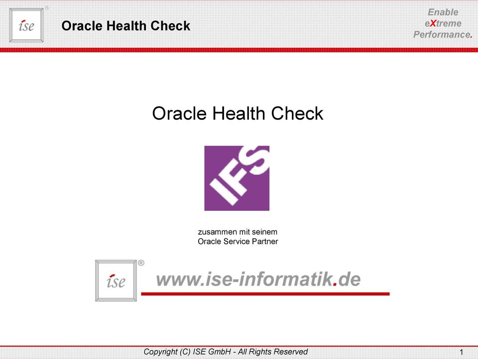 Oracle Service Partner Copyright