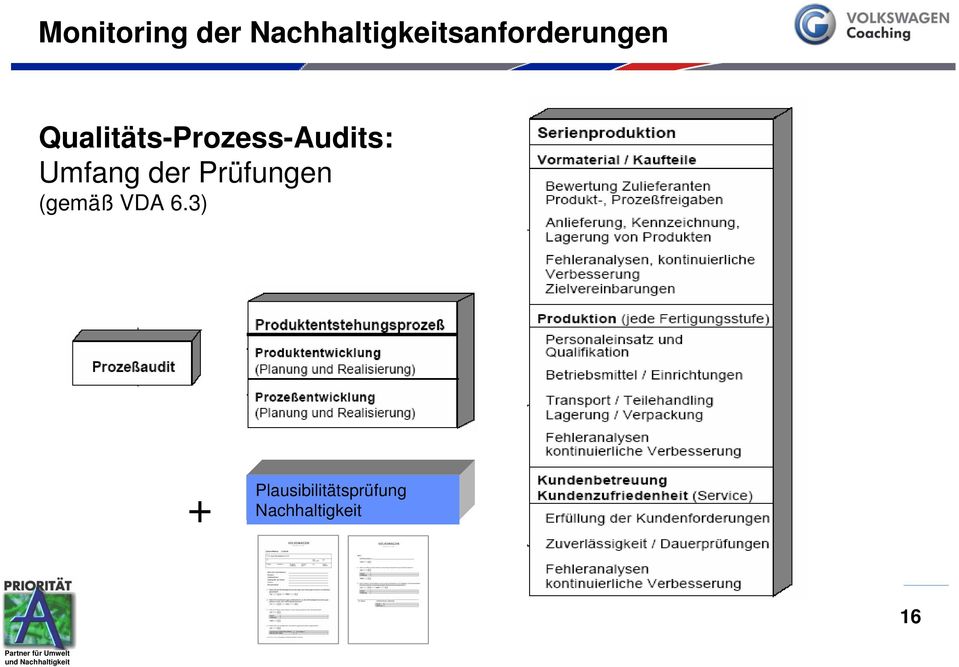 Qualitäts-Prozess-Audits: Umfang der